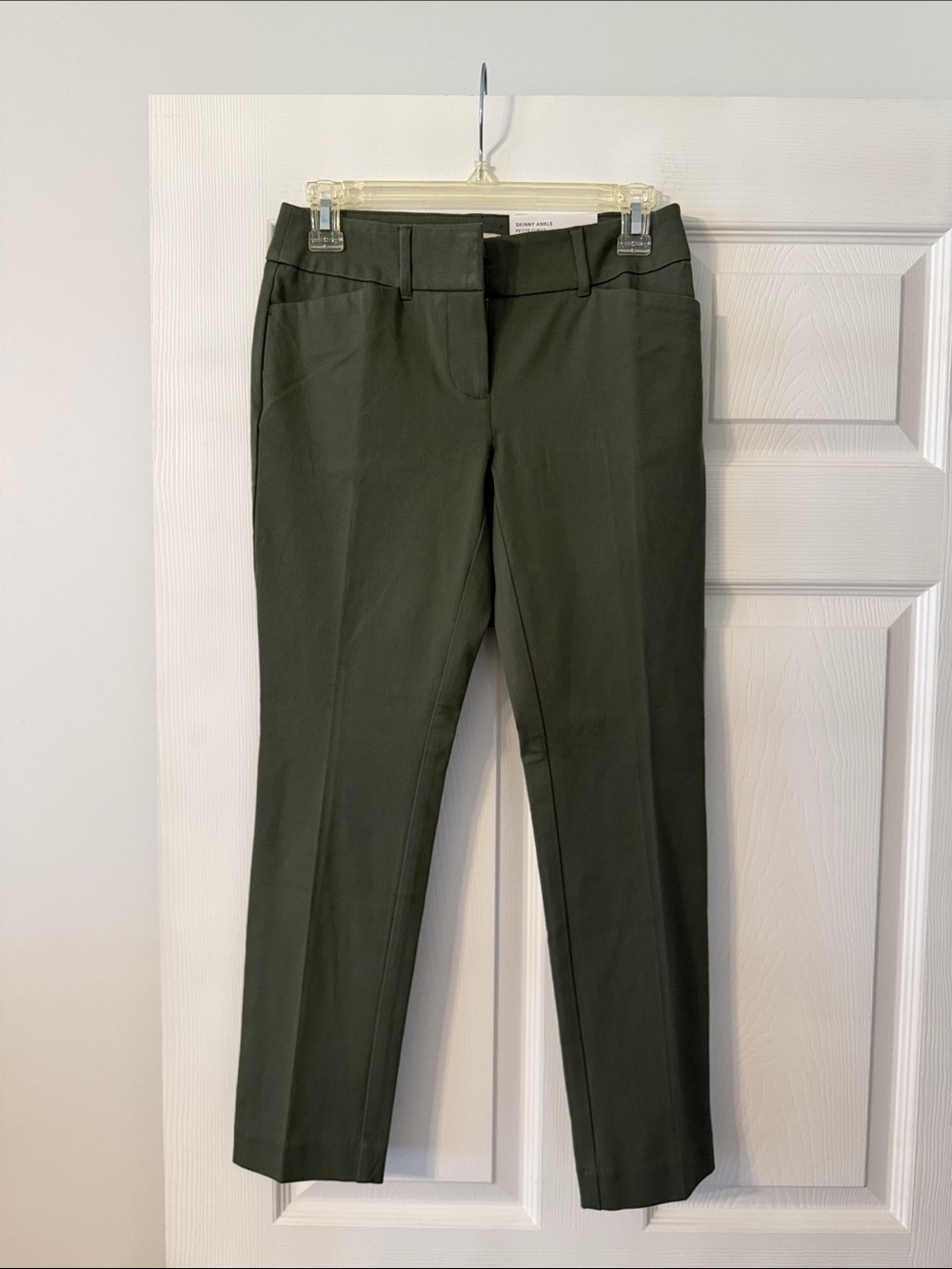 LOFT Olive SKINNY ANKLE PETTIE CURVY Women's Pants size 0P brand new